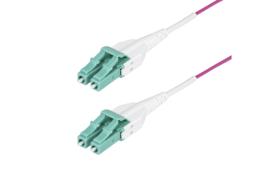 StarTech.com 2m LC naar LC (UPC) OM4 Multimode Glasvezel Netwerkkabel, Erika Violet, 50/125µm, 40G/100G, LOMMF/VCSEL, Uniboot Connector Kabel, OFNR OFNR Riser Rated