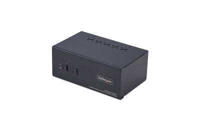 StarTech.com 2-Port Dual-Monitor DisplayPort en HDMI KVM Switch, 4K 60Hz, 1x HDMI & 1x DP Monitor, 2-Port USB Hub, 5Gbps, 2x USB HID Ports, TAA Compliant