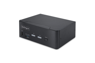 StarTech.com 2-Port Dual-Monitor DisplayPort KVM Switch, 8K 60Hz / 4K 144Hz, DP 1.4, 2x USB 10Gbps Poorten, 4x USB HID Ports, Hotkey Schakelaar, TAA Compliant