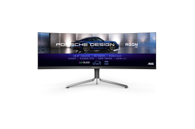 AOC Porsche PD49 LED display 124,5 cm (49") 5120 x 1440 Pixels DQHD QD-OLED Zwart