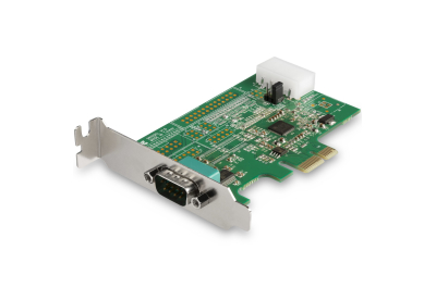 StarTech.com 1-port PCI Express RS232 Serial Adapter Kaart, PCIe RS232 Serial Host Controller Kaart, PCIe naar Serieel DB9, 16950 UART, Low Profile Uitbreidingskaart, Windows & Linux
