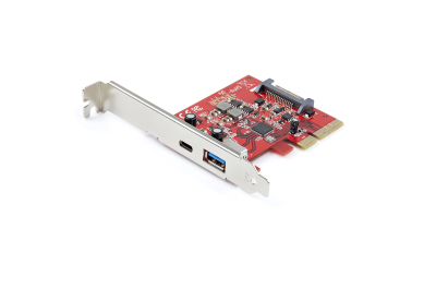 StarTech.com 2-Port 10Gbps USB-A & USB-C PCIe Adapter Kaart - USB 3.1 (10Gbps) PCI Express Type C/A Host Controller Kaart - USB 3.2 Gen 2 PCIe Add-On Uitbreidingskaart - Windows, macOS, Linux