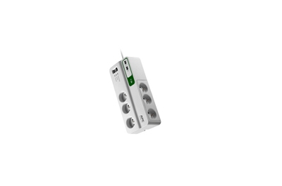 APC PM6U-FR Overspanningsbeveiliging Wit 6 AC-uitgang(en) 230 V 2 m