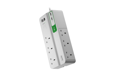 APC PM6U-UK Overspanningsbeveiliging Wit 6 AC-uitgang(en) 230 V 2 m