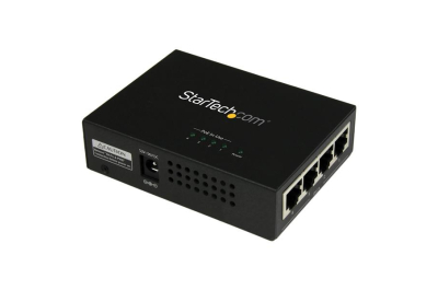 StarTech.com 4-poorts gigabit midspan PoE+ injector 802.3at/af