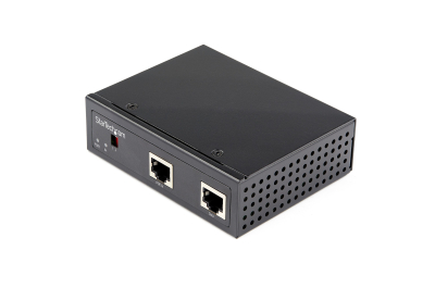 StarTech.com Industrial Gigabit PoE Splitter 90W High Speed Power over Ethernet PoE+++ Splitter 12-48V DC Splitter 802.3bt LAN/RJ45 Ultra PoE naar DC Adapter -40C tot +75C