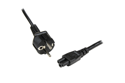 StarTech.com 1m Laptop Stroomkabel, EU Schuko naar C5, 2.5A 250V, 18AWG, Notebook / Laptop AC Vervangkabel, Power Brick Kabel, Laptop Lader Kabel, Clover Leaf/Mickey Mouse Electriciteitssnoer