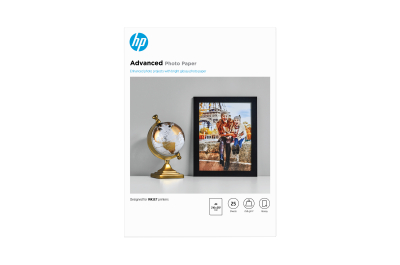 HP Advanced fotopapier, glanzend, 250 g/m2, A4 (210 x 297 mm), 25 vellen