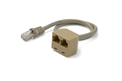 StarTech.com 2-naar-1 RJ45 splitter adapterkabel F/M