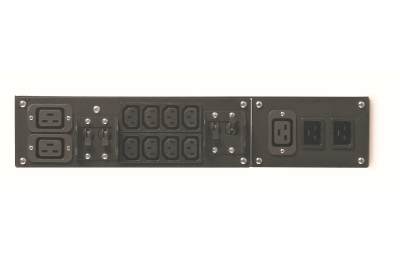 APC Service bypass Panel SBP5000RMI2U - 230V, Hardwire of C20 ingang, (8x) C13 & (2x) C19 uitgang