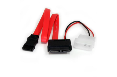 StarTech.com 30 cm Slimline SATA naar SATA Adapter met LP4 Voedingskabel