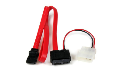 StarTech.com 90 cm Slimline SATA naar SATA Adapter met LP4 Voeding