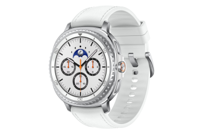 Samsung SM-L505FZWAEUB smartwatch / sport watch 3,3 cm (1.3") AMOLED 46 mm Digitaal 438 x 438 Pixels Touchscreen 4G Zilver Wifi GPS
