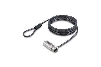 StarTech.com Dun K-Slot Compatibel Laptop Kabelslot, 1,5m Laptop Beveiligingskabel, Anti-Diefstal Slot voor Laptop/Notebook, Snijbestendige Kabel, 4-Cijferslot