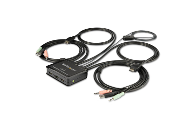 StarTech.com 2-poorts HDMI KVM switch met geïntegreerde kabels USB 4K 60Hz