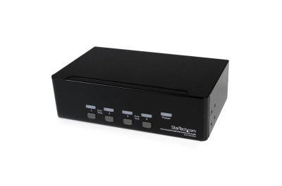 StarTech.com 4-poort Dual DVI USB KVM-switch met Audio en USB 2.0-hub