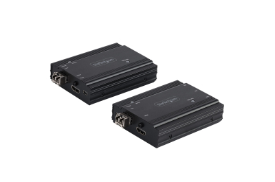 StarTech.com 4K HDMI KVM Extender over Glasvezel/FIber, HDMI Video & USB Remote KVM Switch/Console Extender tot 300m (MultiMode), 2x 10G MMF SFP+ modules, KVM Extension Kit (TX/RX)