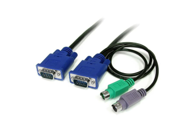 StarTech.com 1,80 m Ultradun 3-in-1 PS/2 KVM-kabel