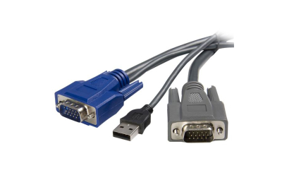 StarTech.com 1,80m ultradunne 2-in-1 USB VGA KVM-kabel