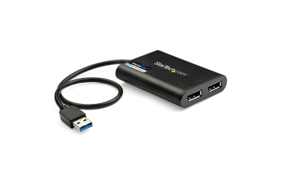 StarTech.com USB-naar-Dual DisplayPort-adapter - 4K 60Hz - USB 3.0 (5 Gbps)