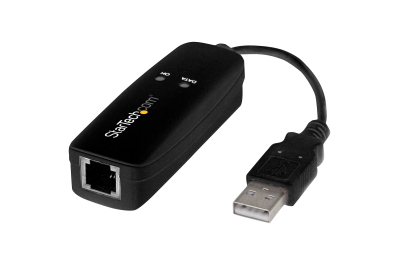 StarTech.com USB 2.0 Fax Modem, 56K Externe Hardware Dial Up V.92 Modem/Dongle/Adapter, Computer/Laptop Fax Modem, USB naar Telefoonaansluiting, USB Data Modem, Netwerk Fax/CMR/POS