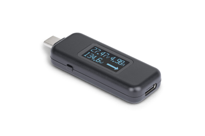 StarTech.com USB-C Power Tester, Digitale Multimeter, Bidirectionele Stroom- en Spanningsmeter, Tot 240W PD EPR, Compacte USB-C Kabel en Poort Stroomtester