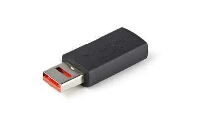 StarTech.com USB Data Blocker Secure Charge Adapter No-Data/Power-Only USB-A Adapter voor Telefoon/Tablet USB Protector Adapter (M/F) USB Charge-Only Adapter