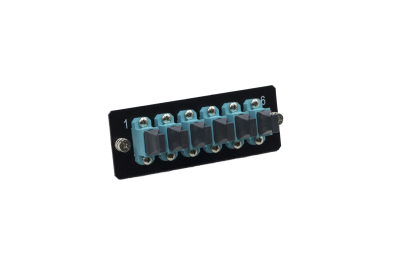 Schneider Electric VDILA34 glasvezeladapter MTP 1 stuk(s) Aqua-kleur, Zwart