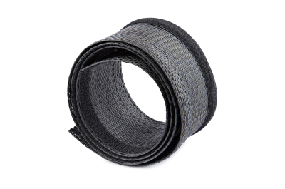 StarTech.com 3m Gevlochten Kabelmantel met Klittenband, Trimbare Heavy Duty Polyester Kabelhuls, 3cm Diameter, Computer Kabelmanager/Kabelhoes/Organizer/Beschermer, Zwart